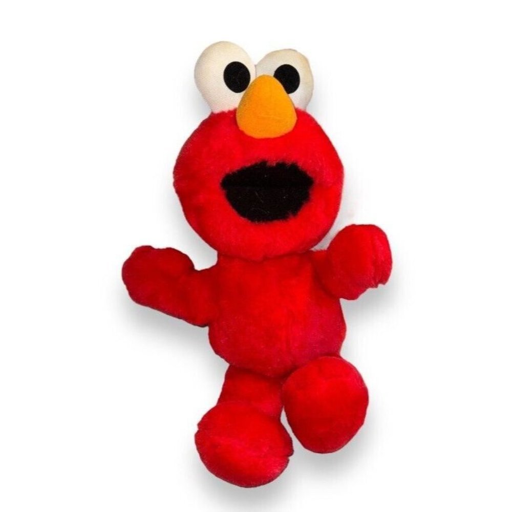 Vintage Tyco Toss and Tickle Me Elmo 1997 18" Stuffed Toy 33070 Needs Batteries